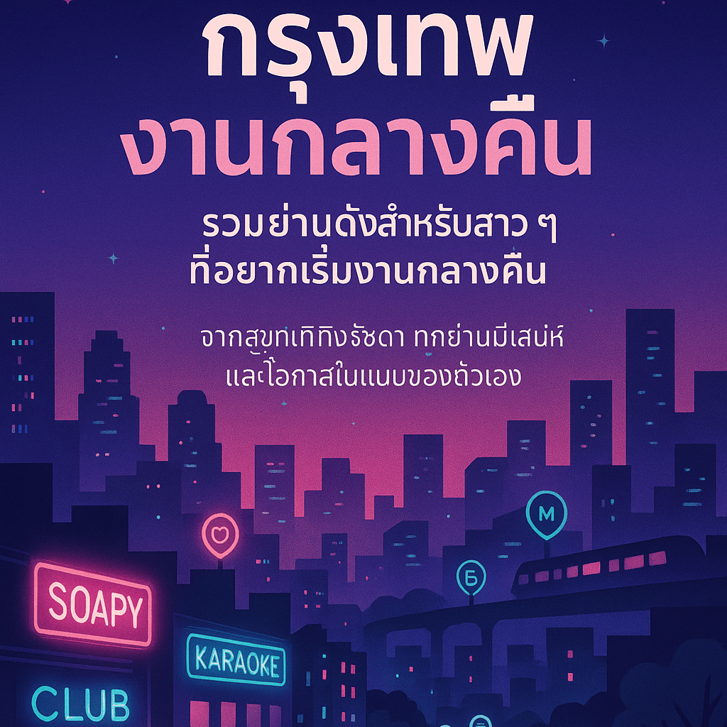 งานกลางคืนกรุงเทพฯ: 9 ย่านดัง (นานา-ทองหล่อ) สำหรับมือใหม่ เริ่มงานที่ไหนดี?