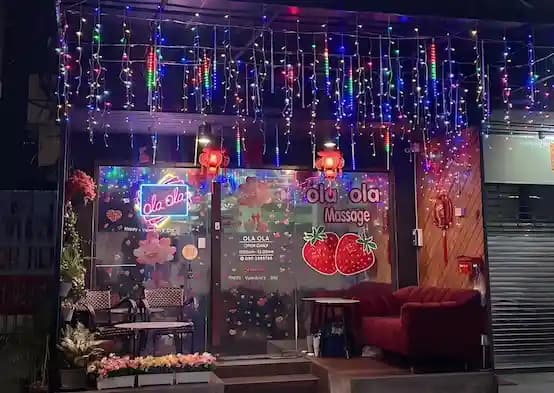 The Photo showing the exterior, interior, staff, and atmosphere of OlaOla Nuru Massage